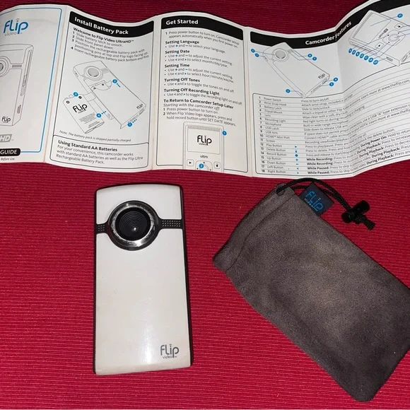 Flip UltraHD White Video Camera Video